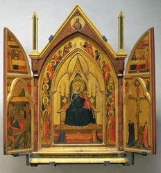 Madonna y Niño con santos